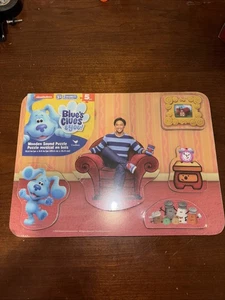 Blue's Clues & You WOODEN SOUND PUZZLE (5 Pieces) Nickelodeon Cardinal 2020 ~NEW - Picture 1 of 2