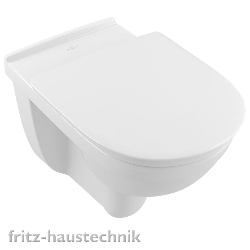 Villeroy & Boch O.NOVO Vita Wand-WC, Tiefspülklosett erhöhte Sitzposition weiß  - Bild 1 von 1