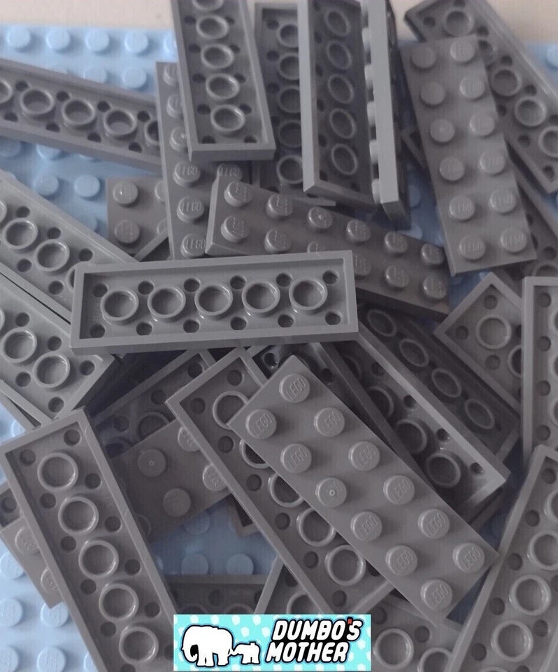 Lego 2x6 Dark Bluish Gray Plate building NEW X10 - Image 1 of 1