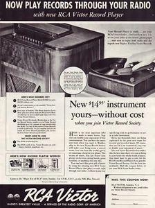 Print Ad RCA Victor 1938 Radio Phonograph Full Page Large Magazine 10.5"x13.5" - Picture 1 of 1