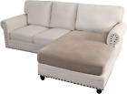Sectional Couch Covers 1 Piece Chaise Slipcover L Shape Separate Cushion Couch C
