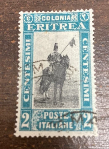 KAPPYSTAMPS  ERITREA #119  2c 1930 LANCER USED VERY LIGHT CANCEL  H186 Cover