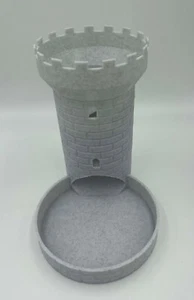 Marble Finish Castle Dice Tower - Board Game Accessory - Picture 1 of 4