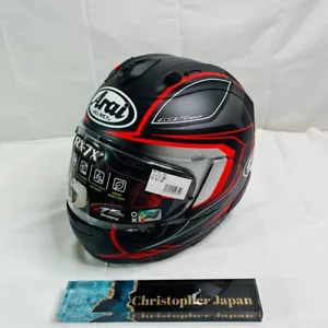 Arai RX-7X Maze Corsair-X Full Face Helmet L Size 59-60cm Snell with chin cover - Picture 1 of 18