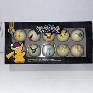 Pokemon Christmas Tree Special Edition Set of 10 Pack Mini Ornaments - Picture 1 of 6
