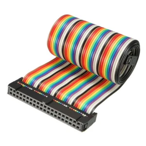 Cable Plano Idc De 40 Pines Flexible Multicolor Cable Puente 43cm Paso De 2.54mm - Imagen 1 de 5