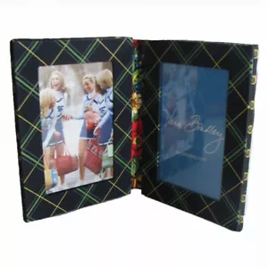 New Vera Bradley Fabric Covered 2 4"x6" Photo Picture Frame Book See Description - Picture 1 of 9