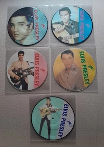 Elvis Presley Set Of 5 Vintage Rare Picture Disc 7" Unplayed Singles Maybellene - Picture 1 of 12