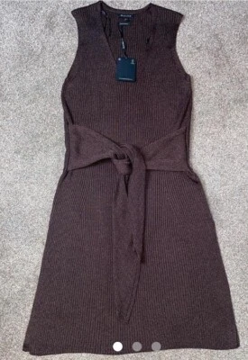 Long knitted Knitted blend dress Massimo Dutti size M With Tie Up Waist NWT £99 - Image 1 of 4