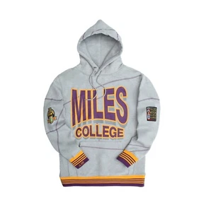 MILES College Classic Herren Hoodie Sweatshirt Grau Gold - Bild 1 von 9