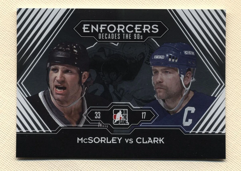 2013 In the Game Decades 90s Hockey Enforcers Marty McSorley & Wendel Clark - Image 1 of 1