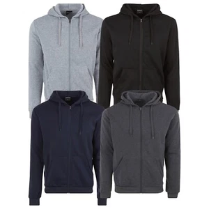 Men's Premium Athletic Soft Fleece Lined Fleece Zip Up Hoodie Sweater Jacket - Picture 1 of 5