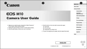 Canon EOS M10 Digitalkamera Bedienungsanleitung Manual - Bild 1 von 1