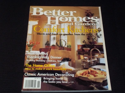 1996 NOVEMBER BETTER HOMES & GARDENS MAGAZINE - COMFORT KITCHENS COVER - E 2626 Foto 1 de 2