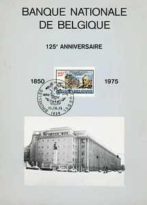 Timbres - Belgique - Banque Nationale de Belgique - 125e Anniversaire - 1850 / 1 - Picture 1 of 1