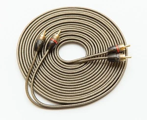 5M RCA CABLE SHIELDED WIRE PURE OFC 5 METRES 16.5 FEET PHONO LEADS - Picture 1 of 3