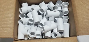 (Kiste von 50) S40 1" T-Stück PVC Zeitplan 40 - 401-010 - Dura Plastics Neu im Karton - Bild 1 von 6