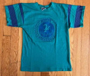 Vtg 80s Jupiter University Single Stitch T-Shirt Size Youth M - Picture 1 of 9