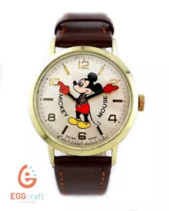 Orologio Vintage Topolino Bradley Disney 1972 Swiss-Made 34mm 50 Buon Anno - Foto 1 di 6