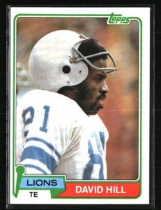 David Hill 1981 Topps #485  Football Card