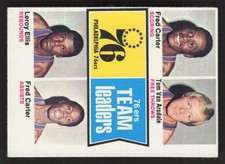 Carter Arsdale Ellis 1974 Topps #94 76ers Team Leaders VG ST d {1107