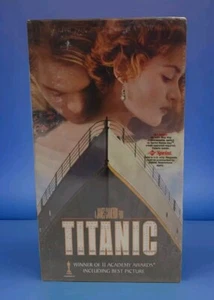 TITANIC 1997 VHS Tape Leonardo DiCaprio Kate Winslet 11 Academy Awards *SEALED * - Picture 1 of 8
