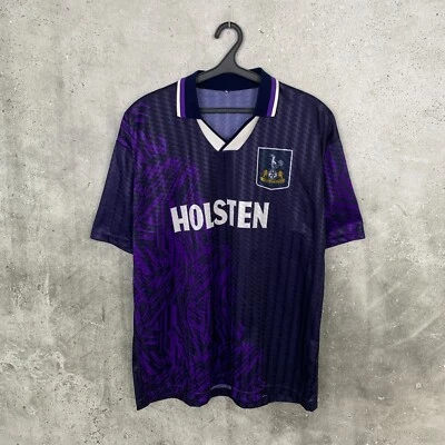 TOTTENHAM HOTSPUR 1994 1995 AWAY FOOTBALL SHIRT RETRO REMAKE JERSEY SIZE XL - Image 1 of 4