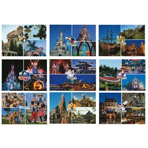 9 Postales Disneyland París - Nuevas - Castillo - Discoveryland - Frontierland - Imagen 1 de 10