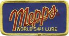 FABULOUS "MEPPS" LURES EMBROIDERED PATCH...VERY LIMITED...