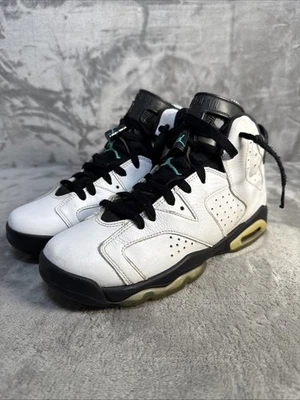 Nike Air Jordan 6 Retro BG Juvenil Talla 6Y Blanco Jade Negro Baloncesto Calle Años 90 Foto 1 de 4