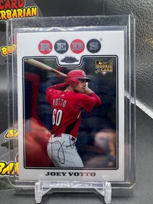 2008 Topps Chrome Rookie Card Joey Votto Reds - Image 1 of 2