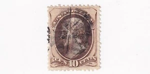 SELLO US SCOTT 209 1882 "Jefferson" 10 centavos usado - Q - Imagen 1 de 1