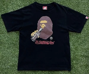 2014 A Bathing Ape BAPE x Coca-Cola Ape Head Tee Black size L - Picture 1 of 8