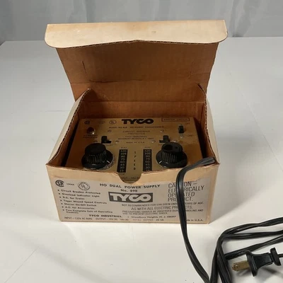 TYCO No. 898 Duel Control Ho Power Supply Hobby Transformer RARE IN ORIGINAL BOX - Image 1 of 4