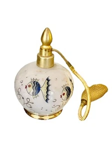 Vintage DeVilbiss Perfume Atomizer MCM 1950s Enamel Glass Fish Design - Picture 1 of 6