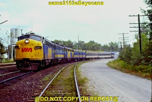 OS VIA RAIL CANADA 6510 A-B-A FUNITS SUPER CONTINENTAL WASHAGO ONT 1979 - Picture 1 of 1