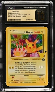 Pokemon Celebrations Birthday Pikachu - 24 black star promos CGC PRISTINE 10 - Picture 1 of 2
