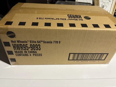 Заводской запечатанный чехол из 4 2025 Hot Wheels Collectors Elite 64 Scania 770 S - Изображение 1 из 2