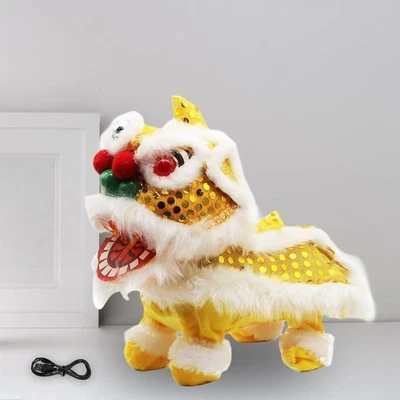 Brinquedo de pelúcia elétrico leão cantor interativo leão brinquedo decoração quarto leão - Imagem 1 de 4