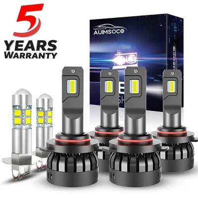 Lâmpadas de farol de LED super brilhantes luz de neblina de feixe alto baixo para Audi 90 Quattro 1995 - Imagem 1 de 4