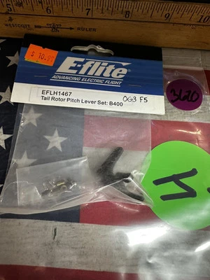 E-Flite EFLH1467 Tail Rotor Pitch Lever Set: B400 NewInPackage 🇺🇸USA Shipped - Image 1 of 4