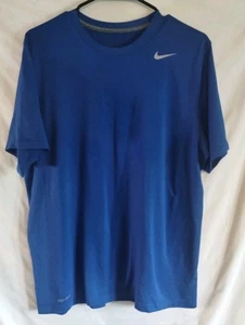 Nike Dri-Fit T-Shirt Uomo Large Blu Abbigliamento Attivo - Foto 1 di 3