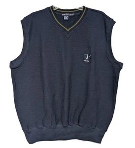 Herren Nautica Golf Pullover Weste Größe XL dunkelblau V-Ausschnitt bestickt - Bild 1 von 7