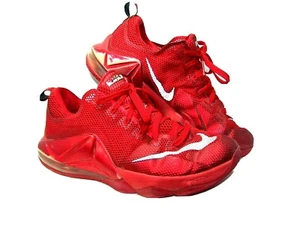 NIKE 12 LOW XII SIZE 10.5 med Mens University Red Silver 72455 -616 - Picture 1 of 7