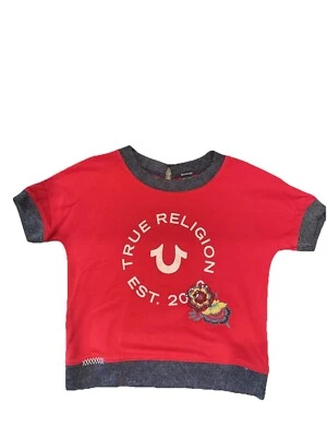 Camiseta True Religion Active Dolman lápiz labial color felpa francesa niña talla L nueva con etiquetas Foto 1 de 4