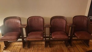 Alte Kinostühle aufwendig restauriert ein absoluter Hingucker zu verkaufen - Bild 1 von 3
