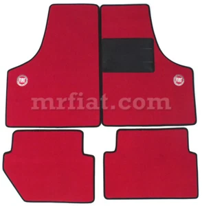 Juego de tapetes totalmente rojos Fiat 500 600 1957-75 RHD nuevo - Imagen 1 de 1