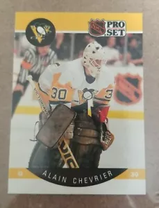 1990-91 Pro Set - Pittsburgh Penguins - Hockey Card #230 Alain Chevrier UER - Picture 1 of 2