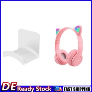 Headphone Stand Adhesive Wall Mount Holder for Gaming Earphone Bracket (White) D - Zdjęcie 1 z 7