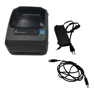Impresora de etiquetas y códigos de barras de transferencia térmica directa Zebra GX430t (ver descripción) - Imagen 1 de 10